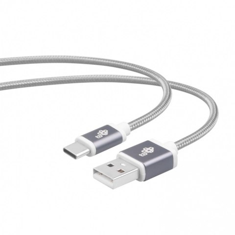 Kabel USB-USB C 1.5m szary sznurek premium Kabel USB-USB C 1.5m szary sznurek premium