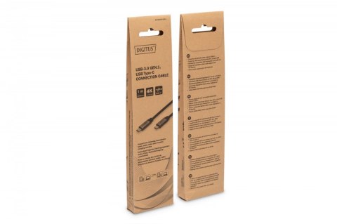 Kabel połączeniowy USB 3.0 60W/5Gbps Typ USB C/USB C M/M 1m Czarny Kabel połączeniowy USB 3.0 60W/5Gbps Typ USB C/USB C M/M 1m Czarny
