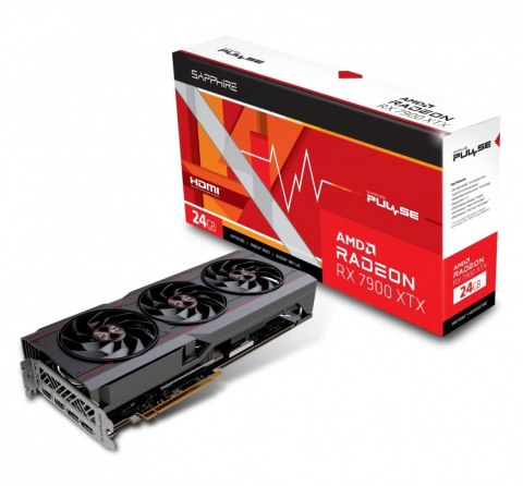 Karta graficzna Radeon RX 7900 XTX Pulse 24GB DDR6 384bit 2DP/2HDMI Karta graficzna Radeon RX 7900 XTX Pulse 24GB DDR6 384bit 2DP/2HDMI