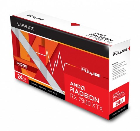 Karta graficzna Radeon RX 7900 XTX Pulse 24GB DDR6 384bit 2DP/2HDMI Karta graficzna Radeon RX 7900 XTX Pulse 24GB DDR6 384bit 2DP/2HDMI
