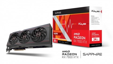 Karta graficzna Radeon RX 7900 XTX Pulse 24GB DDR6 384bit 2DP/2HDMI Karta graficzna Radeon RX 7900 XTX Pulse 24GB DDR6 384bit 2DP/2HDMI