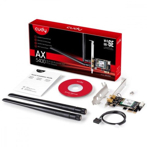 Karta sieciowa WE3000 WiFi AX5400 PCI-E Karta sieciowa WE3000 WiFi AX5400 PCI-E