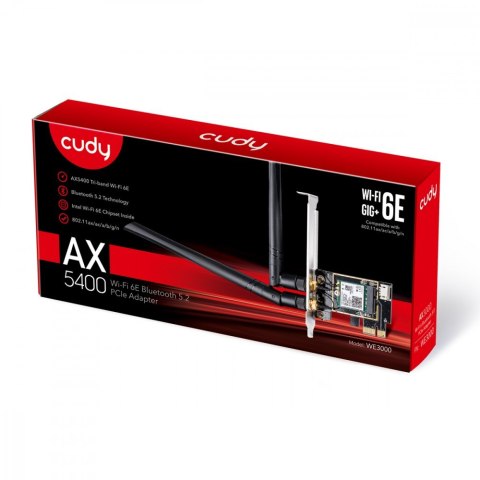 Karta sieciowa WE3000 WiFi AX5400 PCI-E Karta sieciowa WE3000 WiFi AX5400 PCI-E