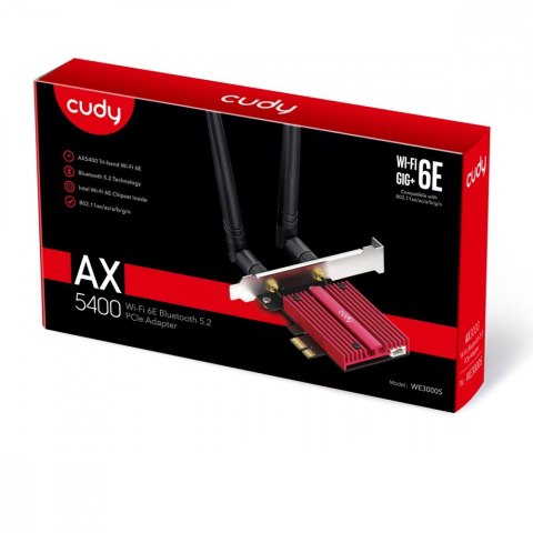 Karta sieciowa WE3000S WiFi AX5400 PCI-E Karta sieciowa WE3000S WiFi AX5400 PCI-E