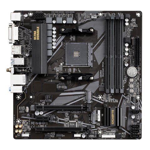 Płyta główna B550M DS3H AC AM4 4DDR4 HDMI/DVI M.2 mATX Płyta główna B550M DS3H AC AM4 4DDR4 HDMI/DVI M.2 mATX
