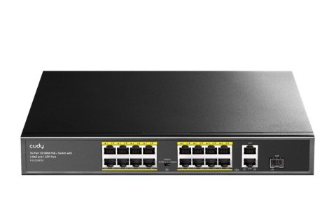 Przełącznik FS1018PS1 16xFE PoE+ 200W 1xSFP Przełącznik FS1018PS1 16xFE PoE+ 200W 1xSFP