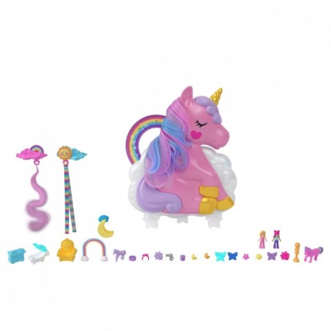 Zestaw figurek Polly Pocket Jednorożec salon piękności Zestaw figurek Polly Pocket Jednorożec salon piękności