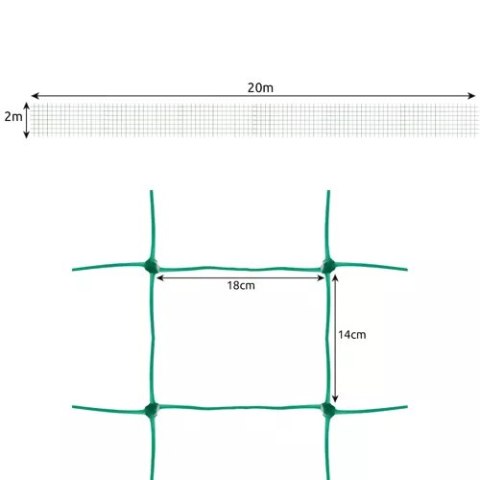 Siatka - podpora do roślin 2x20m Gardlov 23980 Gardlov Siatka - podpora do roślin 2x20m Gardlov 23980 Gardlov