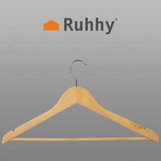 Wieszak na ubrania 10szt. - drewniany Ruhhy 24492 Ruhhy