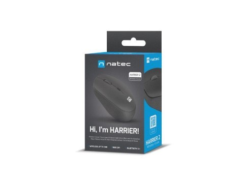 Mysz bezprzewodowa Harrier 2 Bluetooth 5.1 czarna Mysz bezprzewodowa Harrier 2 Bluetooth 5.1 czarna