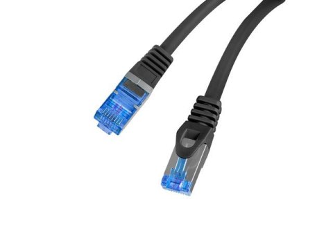 Patchcord kat.6a S/FTP LSZH CCA 0.25m czarny fluke Patchcord kat.6a S/FTP LSZH CCA 0.25m czarny fluke