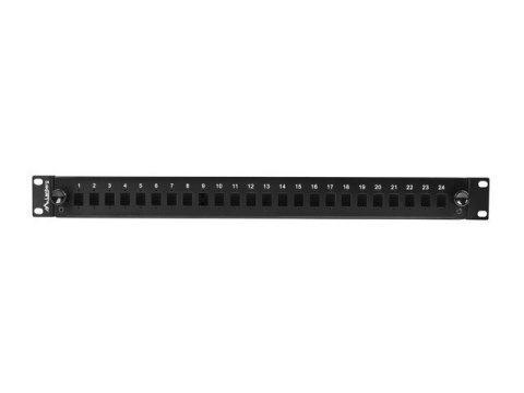 Przełącznica światłowodowa 24XSC simplex/24XLC duplex rack 19 1U czarna + akcesoria Przełącznica światłowodowa 24XSC simplex/24XLC duplex rack 19 1U czarna + akcesoria