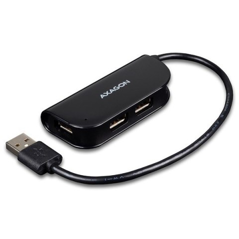 Hub HUE-X4B 4-portowy USB 2.0 kabel 20cm Czarny Hub HUE-X4B 4-portowy USB 2.0 kabel 20cm Czarny