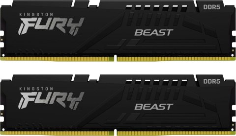 Pamięć DDR5 Fury Beast Black 64GB(2*32GB)/6000 CL36 EXPO Pamięć DDR5 Fury Beast Black 64GB(2*32GB)/6000 CL36 EXPO