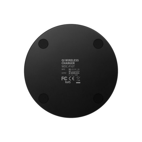WDC-P10T Cienka bezprzewodowa podkładka szybkiego ładowania QI 5/7.5/10 W, micro USB WDC-P10T Cienka bezprzewodowa podkładka szybkiego ładowania QI 5/7.5/10 W, micro USB