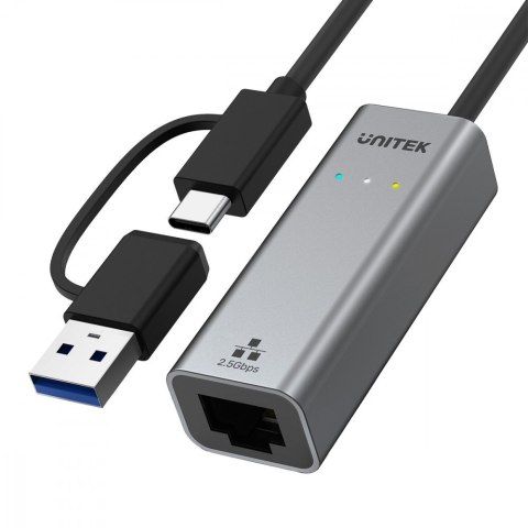 Adapter USB-A/C 3.1 GEN1 RJ45; 2,5 Gbps; U1313C Adapter USB-A/C 3.1 GEN1 RJ45; 2,5 Gbps; U1313C