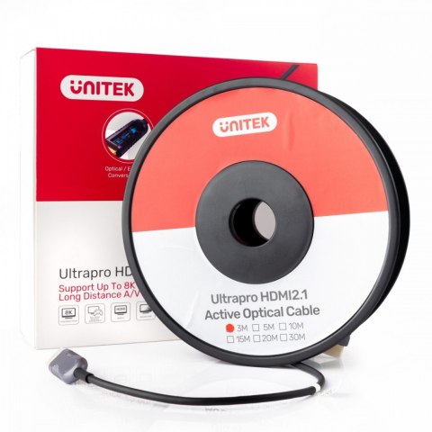 Kabel optyczny HDMI 2.1 AOC 10m 4K60Hz C11028DGY Kabel optyczny HDMI 2.1 AOC 10m 4K60Hz C11028DGY