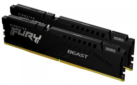 Pamięć DDR5 Fury Beast 64GB(2*32GB)/6000 CL30 XMP czarna Pamięć DDR5 Fury Beast 64GB(2*32GB)/6000 CL30 XMP czarna