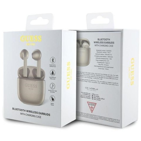 Słuchawki Bluetooth TWS GUTWST26PSD Złote Słuchawki Bluetooth TWS GUTWST26PSD Złote