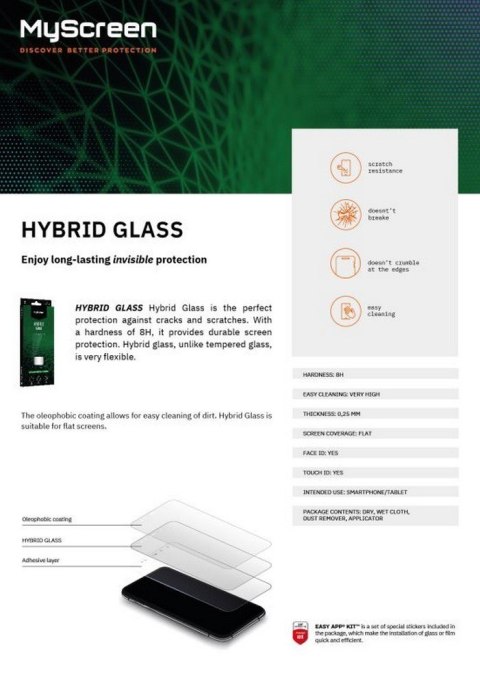 Szkło hybrydowe HybridGlass iPhone 14 Pro Max 6,7 cala Szkło hybrydowe HybridGlass iPhone 14 Pro Max 6,7 cala