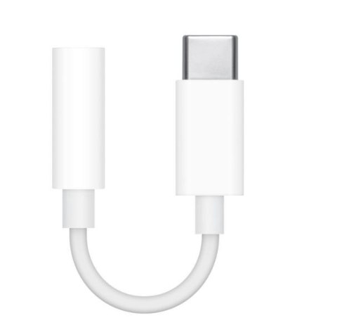 Przejściówka ze złącza USB-C na gniazdo słuchawkowe 3,5 mm Przejściówka ze złącza USB-C na gniazdo słuchawkowe 3,5 mm