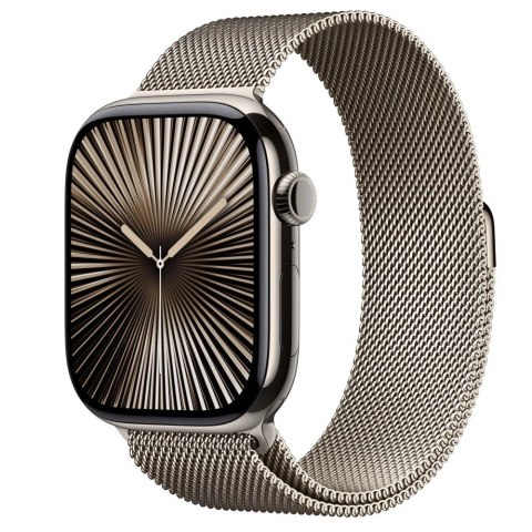Watch Series 10 GPS + Cellular, koperta 46 mm z tytanu w kolorze naturalnym z bransoletą mediolańską w kolorze naturalnego tytan Watch Series 10 GPS + Cellular, koperta 46 mm z tytanu w kolorze naturalnym z bransoletą mediolańską w kolorze naturalnego tytan