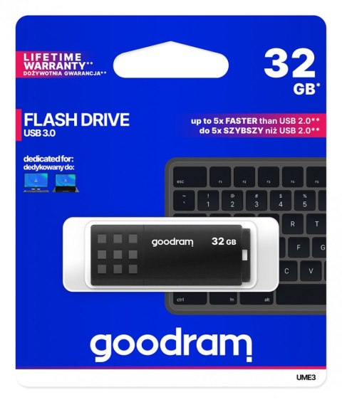 Pendrive UME3 32GB USB 3.0 Czarny Pendrive UME3 32GB USB 3.0 Czarny