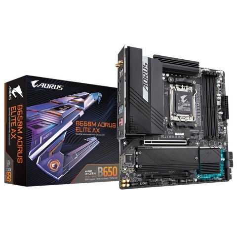Płyta główna B650M AORUS ELITE AX AM5 4DDR5 HDMI/DP mATX Płyta główna B650M AORUS ELITE AX AM5 4DDR5 HDMI/DP mATX