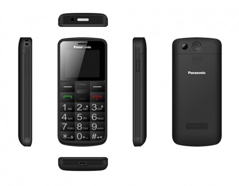 Telefon komórkowy dla seniora KX-TU110 czarny Telefon komórkowy dla seniora KX-TU110 czarny