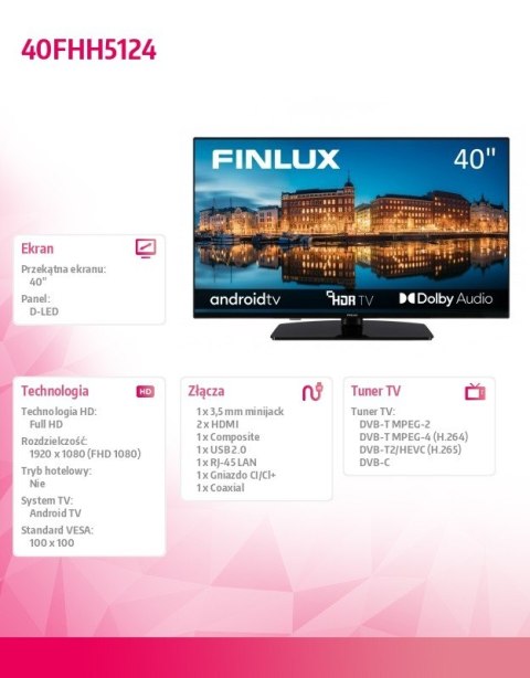Telewizor LED 40 cali 40FHH5124 Telewizor LED 40 cali 40FHH5124