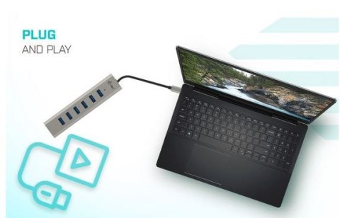 Hub USB-C Charging Metal HUB 7 Port Hub USB-C Charging Metal HUB 7 Port