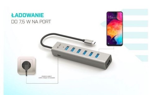 Hub USB-C Charging Metal HUB 7 Port Hub USB-C Charging Metal HUB 7 Port