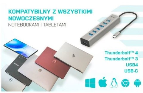 Hub USB-C Charging Metal HUB 7 Port Hub USB-C Charging Metal HUB 7 Port