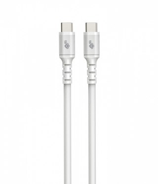 Kabel USB-C - USB-C 2m silikonowy biały