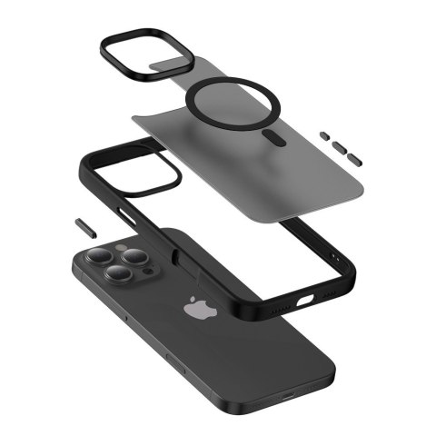 Etui z MagSafe Hybrid Frost MAG Cover do iPhone 16 (czarny) Etui z MagSafe Hybrid Frost MAG Cover do iPhone 16 (czarny)
