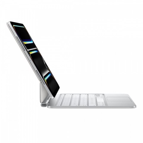 Klawiatura Magic Keyboard do iPada Pro 11 cali (M4) - angielski (międzynarodowy) - biała Klawiatura Magic Keyboard do iPada Pro 11 cali (M4) - angielski (międzynarodowy) - biała