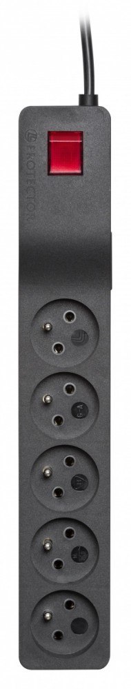 Listwa przeciwprzepięciowa ZX 510, 1L, 1,5m, czarna Listwa przeciwprzepięciowa ZX 510, 1L, 1,5m, czarna