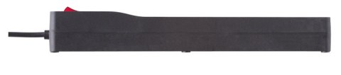Listwa przeciwprzepięciowa ZX 510, 1L, 1,5m, czarna Listwa przeciwprzepięciowa ZX 510, 1L, 1,5m, czarna