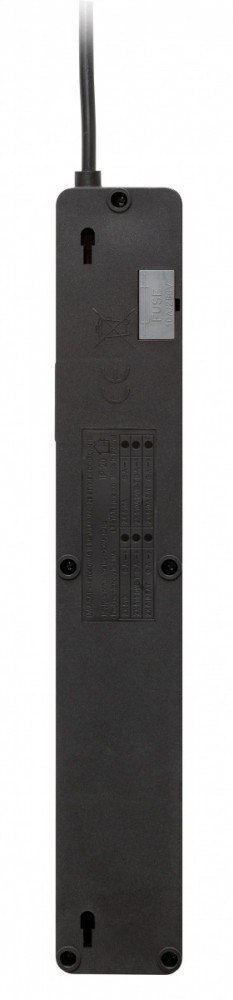 Listwa przeciwprzepięciowa ZX 510, 1L, 1,5m, czarna Listwa przeciwprzepięciowa ZX 510, 1L, 1,5m, czarna