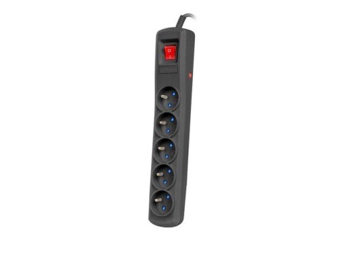 Listwa zasilająca R5 3m 5x230V PL 10A Czarna Listwa zasilająca R5 3m 5x230V PL 10A Czarna