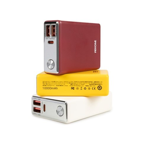 Power bank 10000 mAh Super Fast Charging USB-C PD 20W + 2x USB-A QC3.0 22.5W Czerwony Power bank 10000 mAh Super Fast Charging USB-C PD 20W + 2x USB-A QC3.0 22.5W Czerwony