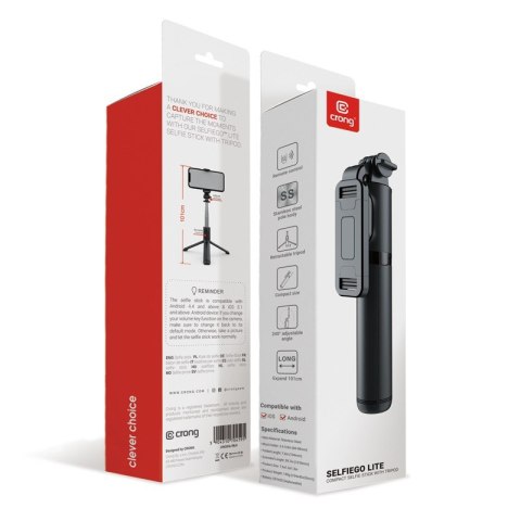 SelfieGo Kompaktowy selfie stick Bluetooth tripod (20-101cm) SelfieGo Kompaktowy selfie stick Bluetooth tripod (20-101cm)