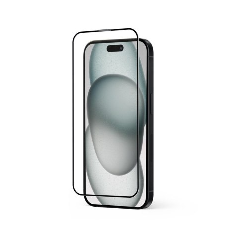 Szkło hartowane 9H na cały ekran iPhone 16 / iPhone 15 Szkło hartowane 9H na cały ekran iPhone 16 / iPhone 15