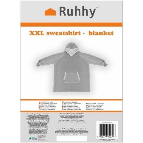 Bluza XXL - koc szary Ruhhy 24402 Ruhhy