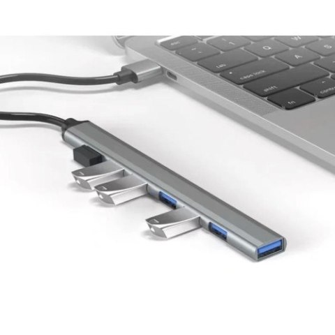 HUB USB- 1 port 3.2 + 6 portów 2.0 Izoxis 24374 Iso Trade