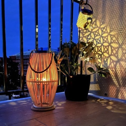 Lampion bambusowy rattanowy Gardlov 24282 Ruhhy