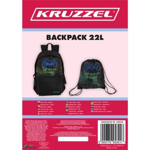 Plecak 22L - szkolny Kruzzel 24532 Kruzzel Plecak 22L - szkolny Kruzzel 24532 Kruzzel