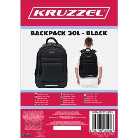 Plecak 30L - czarny Kruzzel 24525 Kruzzel Plecak 30L - czarny Kruzzel 24525 Kruzzel