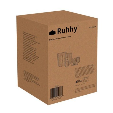 Zestaw akcesoriów łazienkowych - biały Ruhhy 24635 Ruhhy