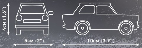 Klocki 72 elementów Trabant 601 Klocki 72 elementów Trabant 601